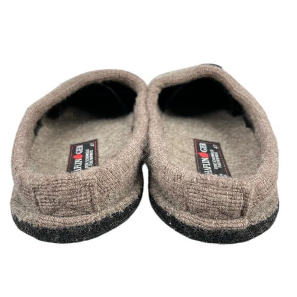 Haflinger Women’s Brown Wool Doggy Dog Mule Slippers Size 41 US 10 - Picture 8 of 11